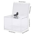 thumbnail image 4 of 12PCS Acrylic Suggestion Boxes Clear Acrylic Donation Box Ballot Box with Lock, 4 of 8