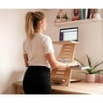 thumbnail image 5 of Wooden Standing Desk, Laptop Desk Attachment Height Adjustable Stand Table Raiser for Home, Office (Black), 5 of 5