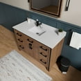 thumbnail image 2 of Ziva 48 in W x 22 in D Rustic Barnwood Bath Vanity and White Quartz Top, 2 of 7
