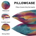 thumbnail image 4 of Turquoise Orange Purple Outdoor Pillow Covers 20x12 Inch Lumbar Pillow Covers Set of 2 Waterproof Decorative Throw Pillow Cases Modern Color Gradient Cushion Covers for Patio Furniture Garden Couch, 4 of 8