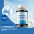 thumbnail image 2 of Magnesium L-Threonate - Enhances Memory and Attention, Improves Cognitive Abilities, and Promotes Brain Health - 120 Capsules, 2 of 6