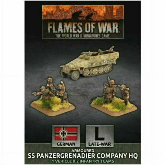 Flames of War Armoured SS Panzergrenadier Company HQ Neuf