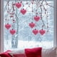 thumbnail image 5 of Adornos decorativos colgantes en forma de corazón | Colgante de bola con acabado rojo flocado de 4,5 cm | Paquete de 24 | Acento de corona de flores de fiesta | Amuleto de bolsa de regalo |, 5 of 6