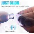 thumbnail image 4 of Cortaúñas y cortaúñas para gatos, cortaúñas con luz LED para perros y gatos, tijeras de uñas para perros y gatos con cierre de seguridad para gatitos, perros pequeños, 4 of 5