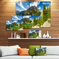 thumbnail image 3 of Greeny Alpine Reservoir - Landscape Canvas Art Print, 3 of 4