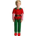 thumbnail image 3 of YunPes Christmas Set for Kids Santa Dress up Outfits Long Sleeve Tops & Pants with Cute Hat and Shoes Boys Girls Xmas Festive Suits, 3 of 3