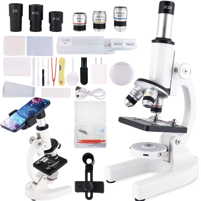 Microscopio JECONE 40X-2000X con aumento para niños y adultos