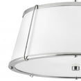 thumbnail image 2 of 4893PN Hinkley Lighting Clarke - 24W 2 LED Medium Semi-Flush Mount-9.5 Inches Tall and 15 Inches Wide-Polished Nickel Finish, 2 of 8