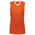 thumbnail image 3 of Augusta M Girls Rover Jersey Orange/White 1688, 3 of 5