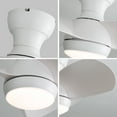 thumbnail image 4 of Noaman 23 Inch Indoor Ceiling Fan with 18W LED Light, 3 ABS Blades, Remote Control, Reversible DC Motor, White, ETL Certified, 4 of 6