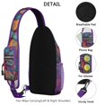 thumbnail image 3 of Floral Retro Sling Bag Lightweight Artistic Crossbody Daypack for City Walking, 3 of 6