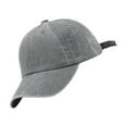 thumbnail image 4 of Langgg Cotton Baseball Cap Solid Color Dome Replacement Breathable Easy Matching Outdoor Adjustable Sunproof Hat Headgear Light Grey, 4 of 9