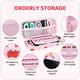 thumbnail image 2 of (Rosa fresa) Hermoso estuche de transporte para Nintendo Switch OLED 2021 en color rosa con estuche de viaje, estuche para PC, correa de hombro ajustable, agarre para el pulgar, pantalla, 2 of 4