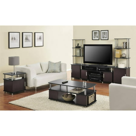 Carson Tv Stand For Tvs Up To 50 Multiple Finishes Black And Cherry Walmart Com Walmart Com