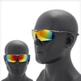 thumbnail image 2 of Gafas de sol deportivas para ciclismo, lentes UV400, ideales para carretera y montaña, con marco negro brillante y 5 lentes polarizados intercambiables., 2 of 6