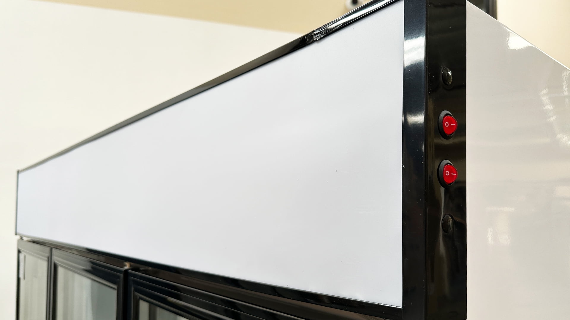 Commercial Merchandiser Refrigerator, 3 Glass Door, Beverage Cooler, 74" x 26" x 82", 62.5 Cu. Ft., NSF Certified