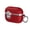 Red, variant on Rugged Shockproof Case for AirPods Pro 3, Electroplating & Leather Texture Design Cover for Airpods Pro 3rd Generation 2025 with Switch and Carabiner
