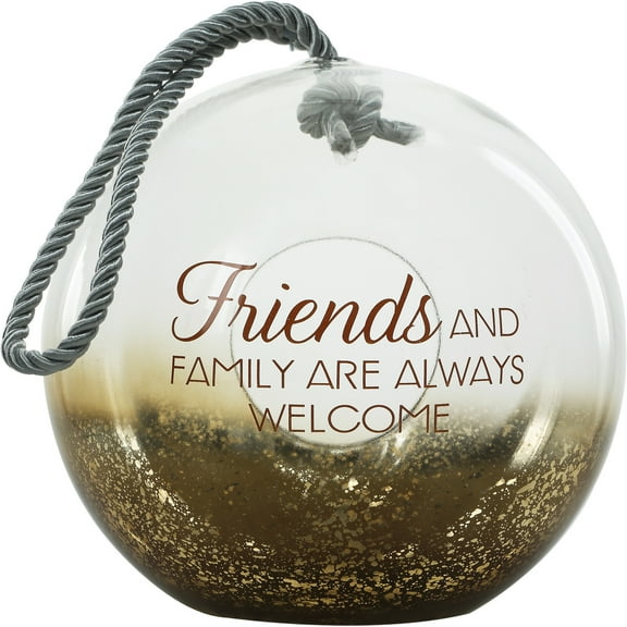 Friends - 9.5" Bronze Glass Lantern