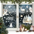 thumbnail image 2 of EUDIDV Xmas Decorative Stickers Christmas Snowflake Wall Stickers Decoration Mirror Door Stickers Holiday Decals, 2 of 7