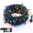 thumbnail image 1 of NITIDSKY 200 LED Plug in Christmas Lights Green Wire Twinkle Christmas Tree Lights,33ft,Multicolor, 1 of 5