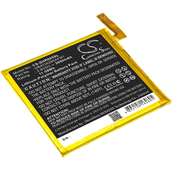 Replacement Battery for Sharp 605SH,Aquos R,SH03J,SHV39,UBATIA280AFN1,3050mAh,Mobile Phone battery