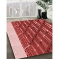 thumbnail image 3 of Ahgly Company Machine Washable Indoor Round Transitional Red Area Rugs, 5' Round, 3 of 7