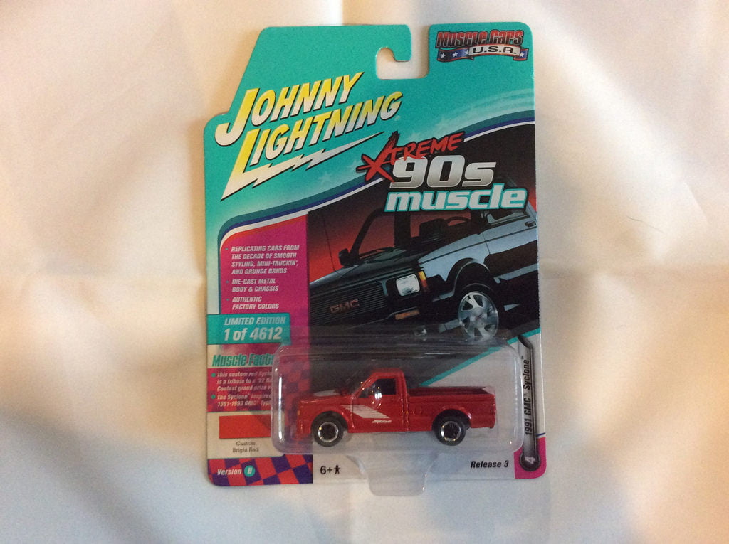 2018 Johnny Lightning *90s MUSCLE CARS USA* BLACK 1991 GMC Syclone Pickup Truck
