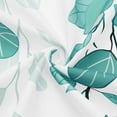 thumbnail image 5 of Teal Eucalyptus Shower Curtain for Bathroom, Watercolor Leaves on The Top Plant Shower Curtain Floral Botanical Decorative Fabric Shower Curtain Set with Hooks 72x72 Inch, 5 of 6