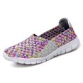 thumbnail image 3 of XIHAHA-zapatos planos con banda elástica para mujer, mocasines de rejilla con suela suave, cómodos, a la moda, 3 of 5