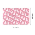 thumbnail image 5 of Happy Cute Alpaca Crown Front Door Mat, Indoor Mats for Bedroom Bathroom Kitchen, Floor Mat Non-Slip, Soft Carpet Floor Cover Machine Washable Entryway Mat - 20x31.5in, 5 of 5