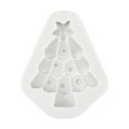 thumbnail image 2 of Molde de silicona para chocolate con forma de árbol de Navidad, ideal para decorar pasteles y fondant. También sirve para decorar galletas navideñas y hacer adornos navideños., 2 of 6