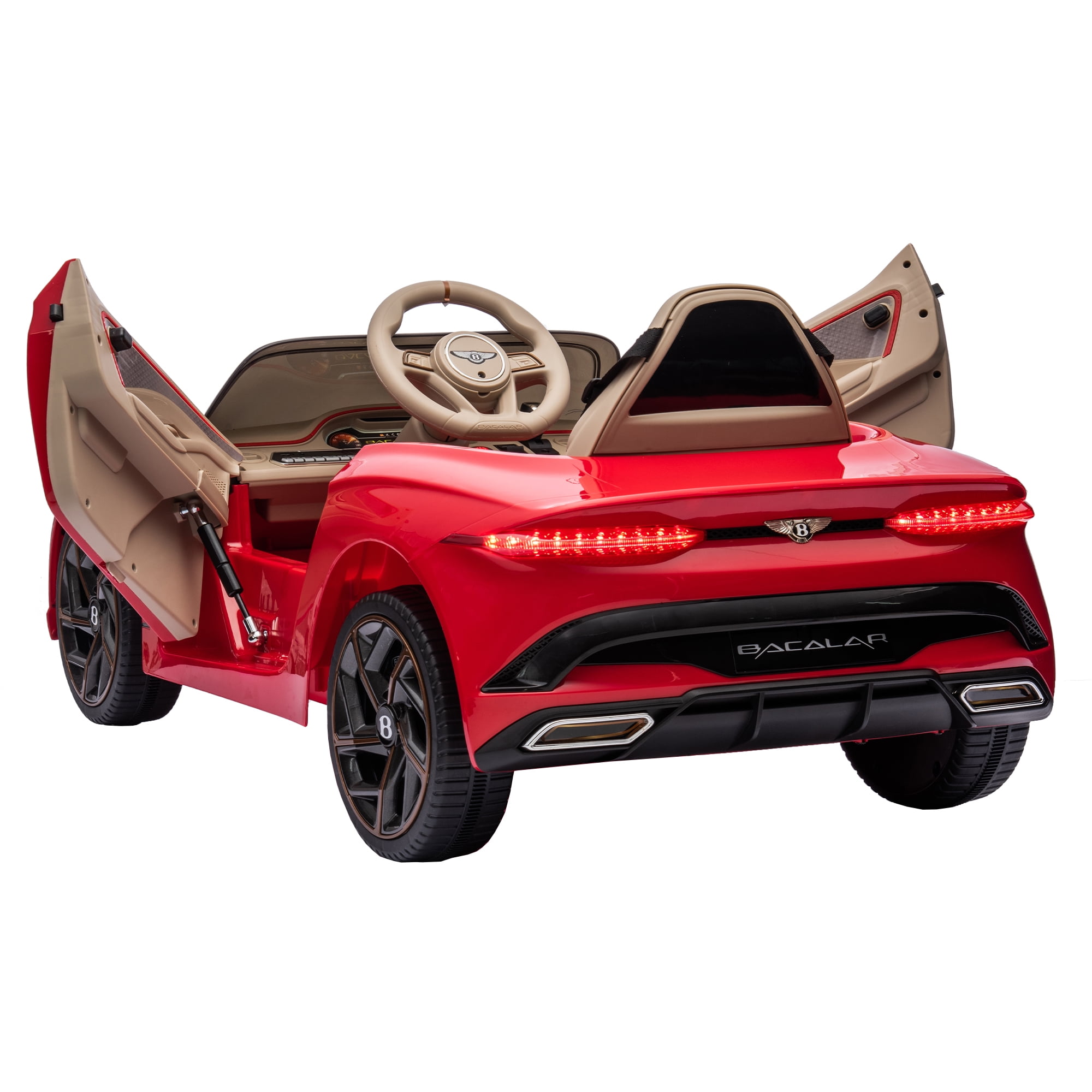Resenkos Red Kids Car 12V Electric Vehicle Ride on Toys with Parental Remote Resenkos Red Kids Car 12V Electric Vehicle Ride on Toys with Parental Remote