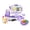 Purple, variant on INTMEDIC Pretend Play Calculator Cash Register Toy as Preschool Gift for Kids, Classic Count Toy with Sound, Microphone, Scanner, Pretend Credit Card, Play Food for Boys & Girls