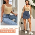 thumbnail image 3 of Irisnaya Shapewear Bodysuit for Women Waist Trainer Tummy Control Full Body Shaper Scoop Neck Tank Top Girdle Jumpsuit Open Bust Sexy Slimming Bodysuits(Beige XS-S), 3 of 7