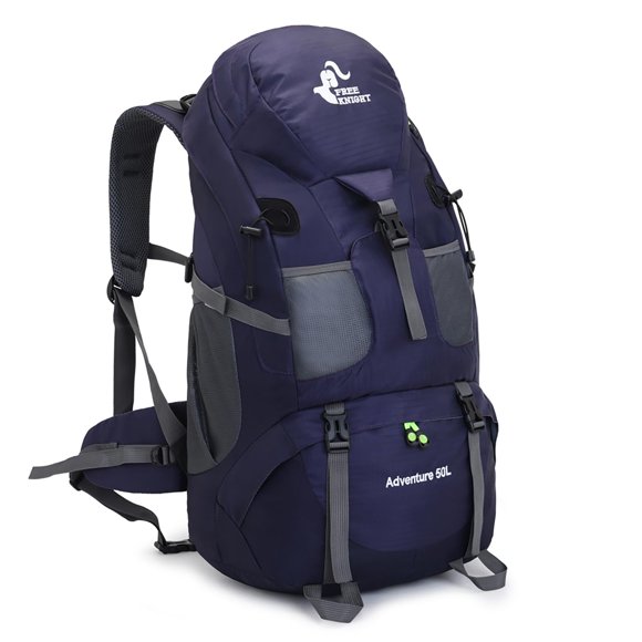 Mochila de Senderismo Bseash 50L Resistente al Agua, Ligera, Morada