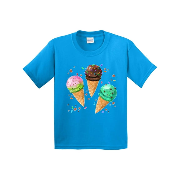 Inktastic Fun Ice Cream Flavors for Summer Youth T-Shirt