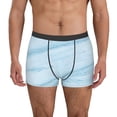 thumbnail image 4 of Wukai Blue Marble Print Men’s Underwear Breathable Boxer Briefs,&nbsp;Moisture Wicking & Breathable-XX-Large, 4 of 7