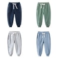 thumbnail image 3 of Gyratedream 3-11Y Little Kid Big Boys Basic Drawstring Sweatpants Active Jogger Pants, 3 of 3