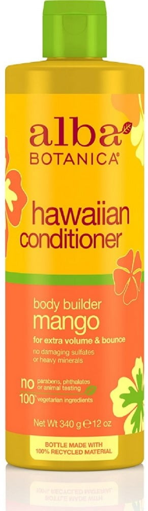 Alba Botanica Hawaiian Moisturizing Hair Conditioner, Body Builder Mango 12 oz