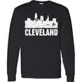 thumbnail image 3 of Inktastic Cleveland Skyline Grunge Long Sleeve T-Shirt, 3 of 5