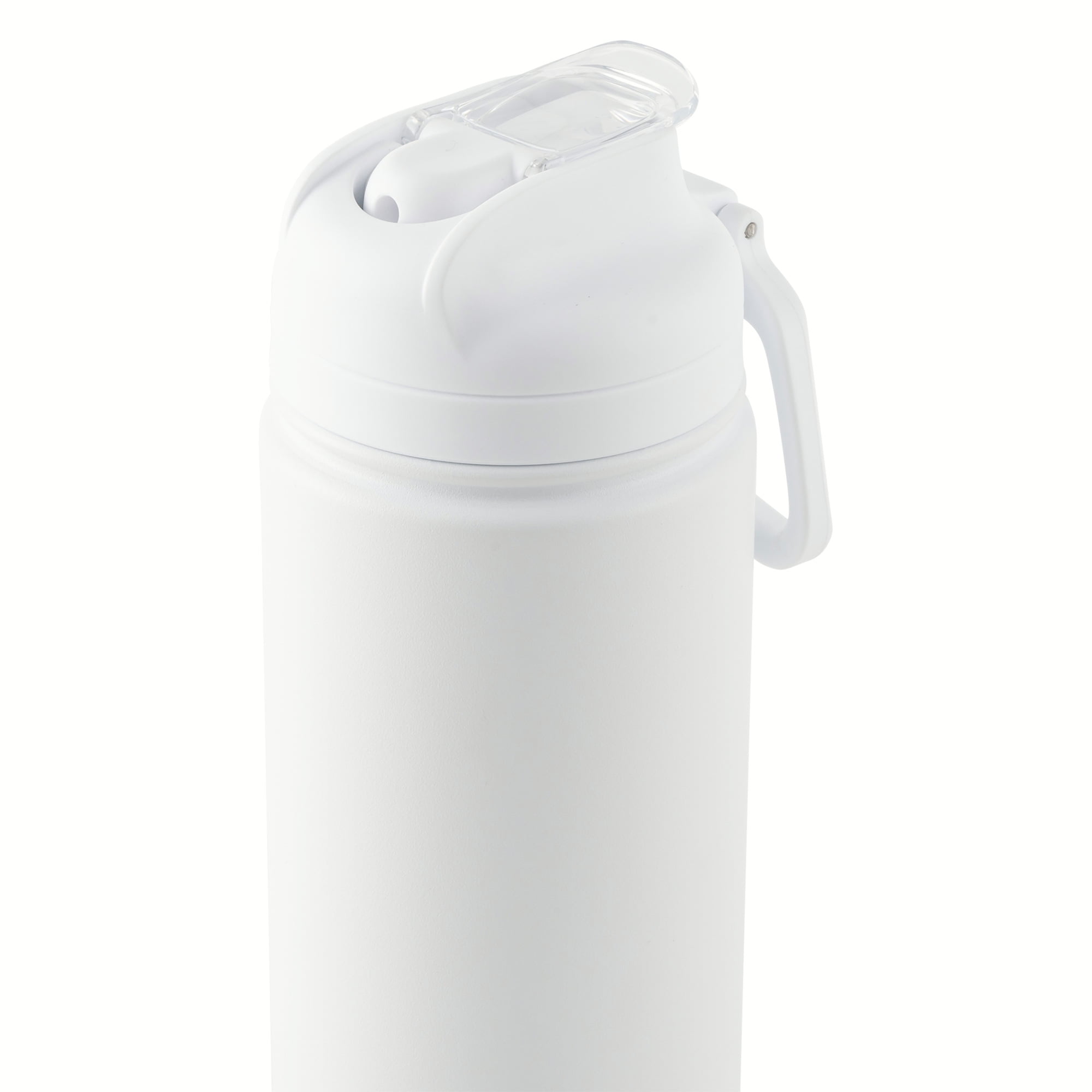 Mainstays 24 oz Stainless Steel Sip Water Bottle, White