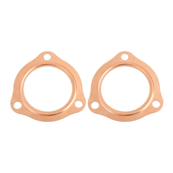 Unique Bargains 2pcs 2-1/2inch Exhaust Pipe Copper Header Car Engine Collector Gasket Seal 2.5inch
