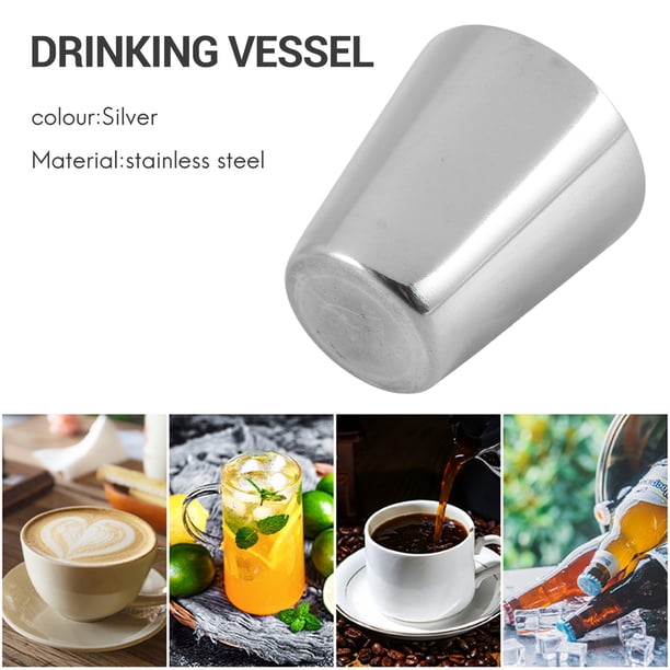 Verre à liqueur en acier inoxydable, gobelet à boire, 2.3 oz, 70 ml, 4/10 pièces 15 Verre à liqueur en acier inoxydable, gobelet à boire, 2.3 oz, 70 ml, 4/10 pièces 15