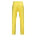 thumbnail image 4 of YDDIAN Mens Classic Suit Pants Straight Fit Modern Formal Dress Pants Separate Trousers Yellow 34, 4 of 5