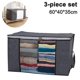 thumbnail image 1 of 3 Pack Clothes Storage Bags, Large Capacity With Reinforced Handle, 1 of 3