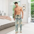 thumbnail image 7 of Tropical Palm Leaves Ghost Pajama Pants, Men's Lounge Pants Light with Drawstring and Pockets, Christmas New Year Birthday Father's Day Gifts, Medium, 7 of 7