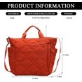 thumbnail image 4 of LHSHID Quilted Tote Bag Soft Trendy Puffer Tote Bag Light Winter Down Padding Designer Crossbody Bag Shoulder Handbags, 4 of 7