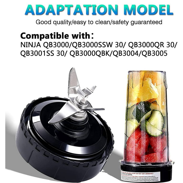 Blender Compatible for ,5 Fins Extractor Blade Accessories for Ninja  QB3000/QB3000SSW 