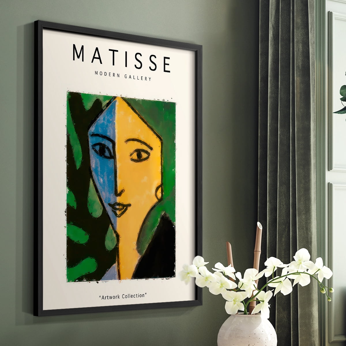 Matisse CLXXV Framed Print in Black Solid Wood 11 x 14 Framed Print