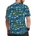 thumbnail image 2 of Wukai Machinery Road Construction Print Men's Short-Sleeved Mesh T-Shirt,Quick-Dry Short Sleeve Workout T-Shirt-Large, 2 of 8